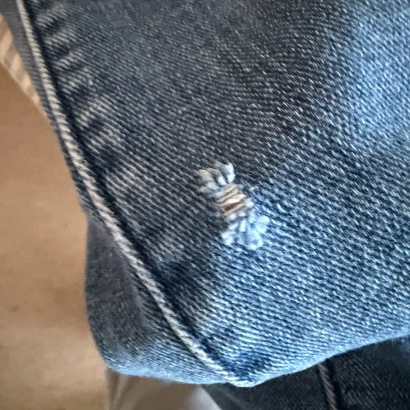 Madewell Medium Blue Wide-Leg Jeans - Picture 8 of 10